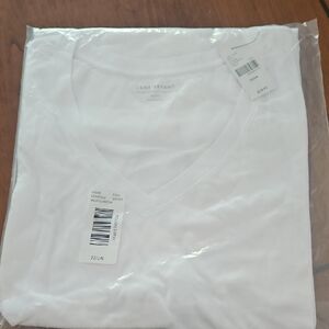 Lane Bryant V-Neck White Tee